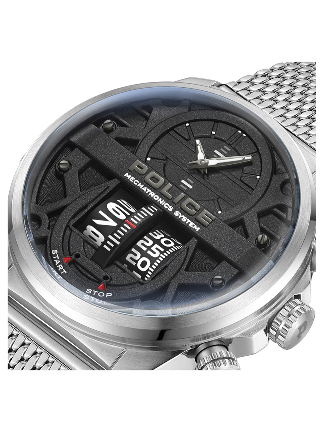 Police Rotorcrom Montre Police Timepieces Police Black Chain Watch