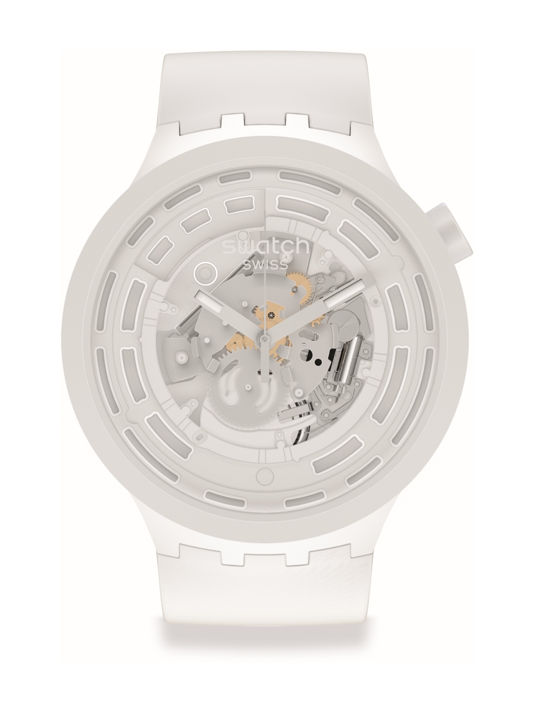Montre Swatch Bioceramic - C-White SB03W100 Blanc | Montres and Co