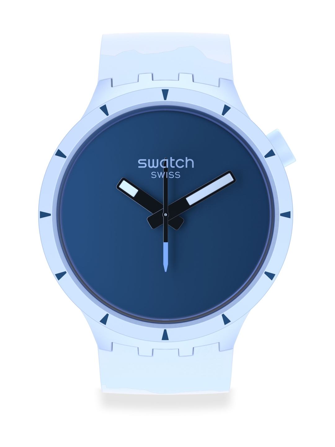 Swatch Analog-Uhr, Swissmade Big Bold Bioceramic: Arctic