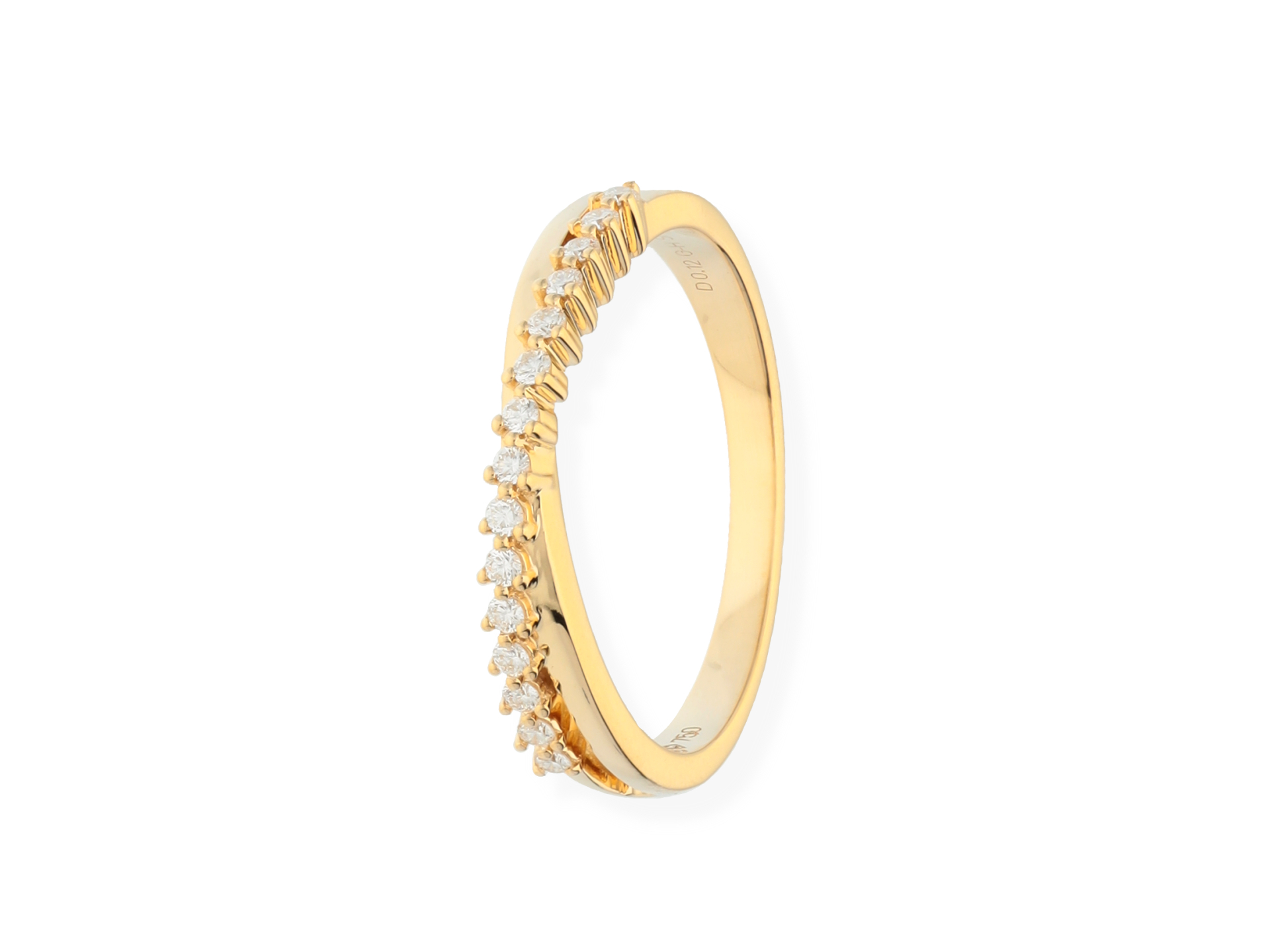 Diamant Ring Gold 18 ct Style von Carat