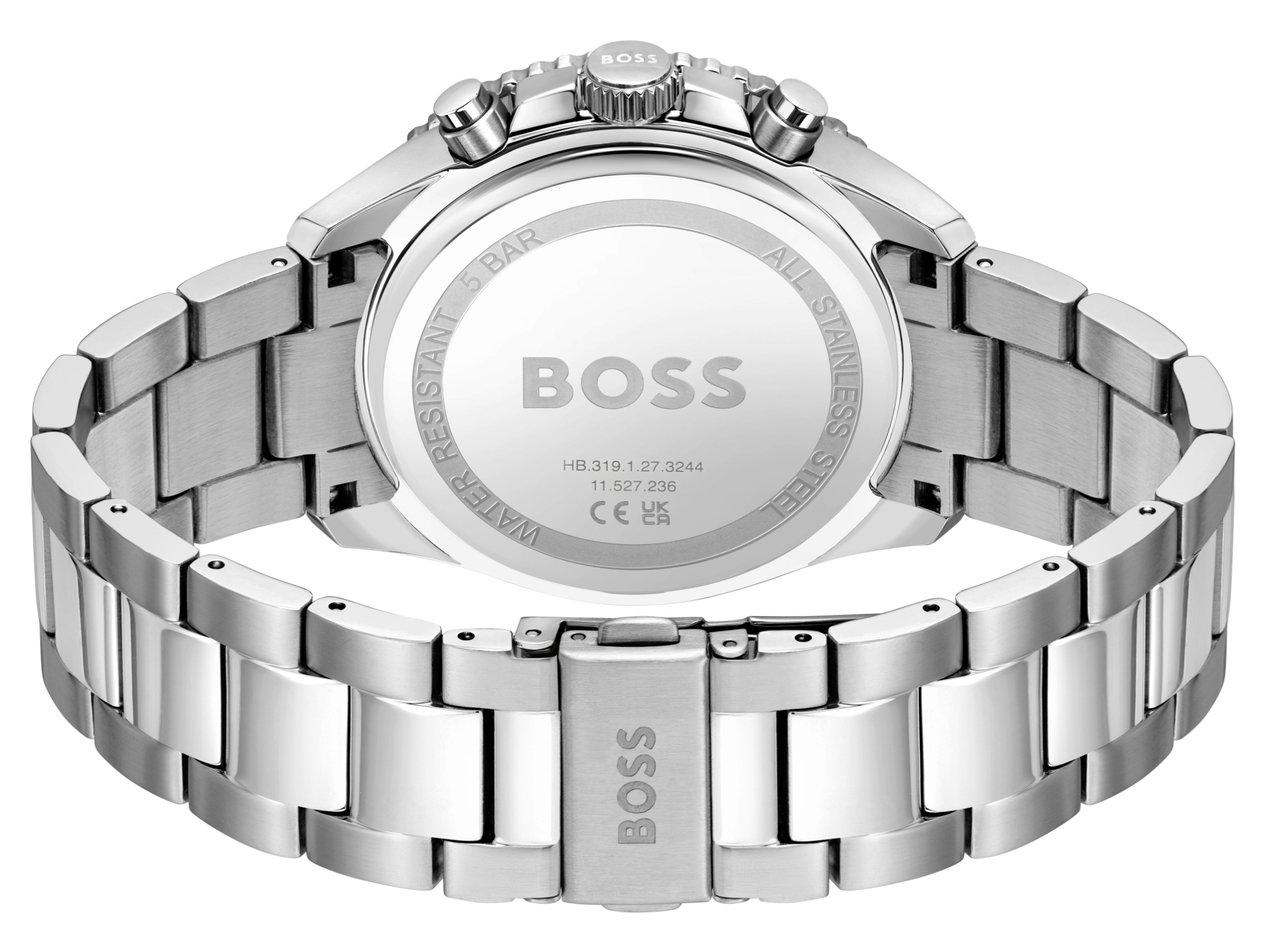 Herren-Chronograph mit Edelstahl-Gehäuse und Quarz-Uhrwerk, mit