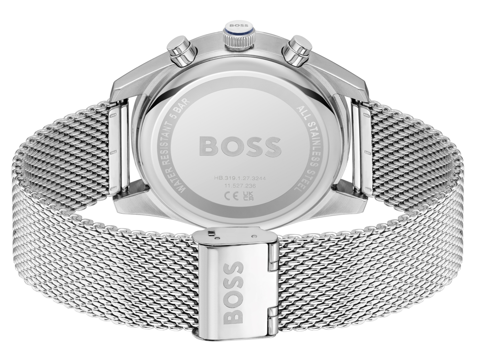 Herren-Chronograph mit Edelstahl-Gehäuse und Quarz-Uhrwerk, mit