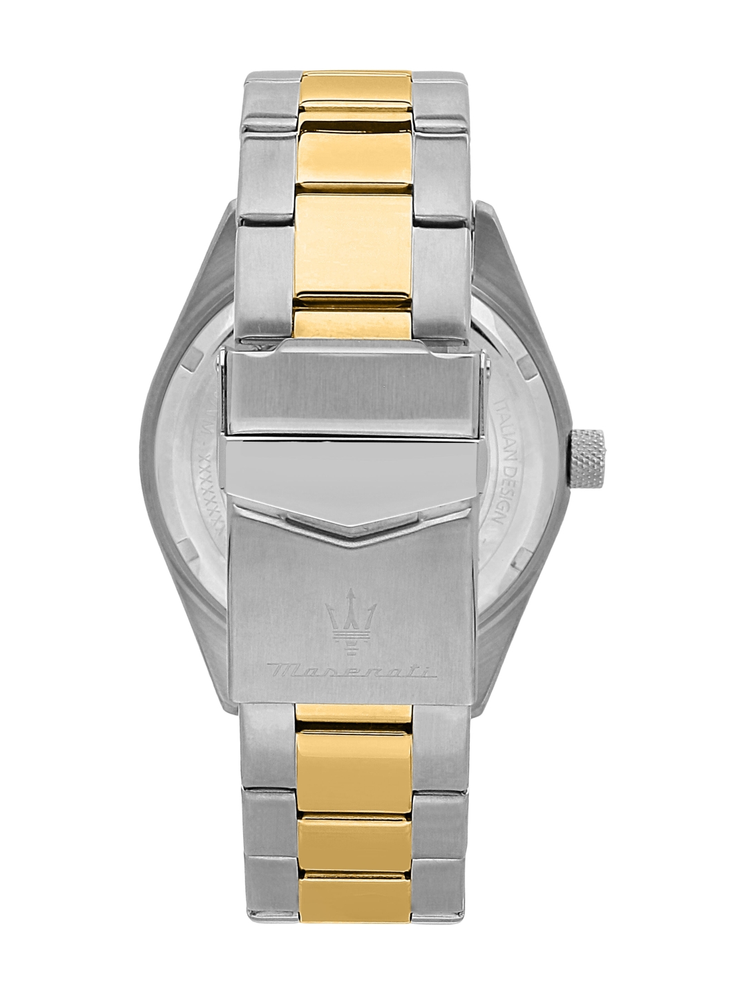 msc/001+α Herren-Analog-Uhr mit Edelstahl-Gehäuse und Quarz-Uhrwerk, mit