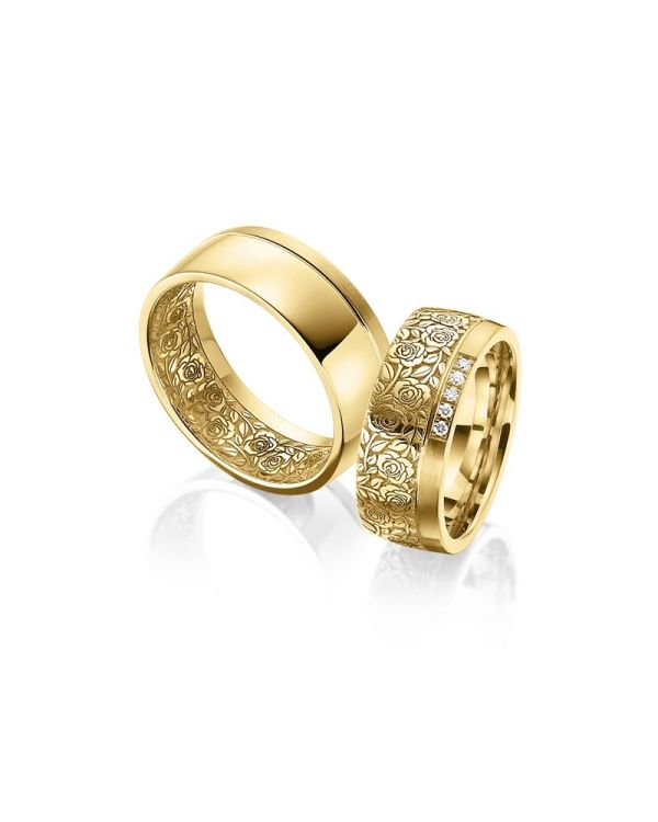 Alliance Diamant de Carat Wedding