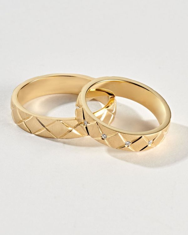 Alliance Diamant de Carat Wedding