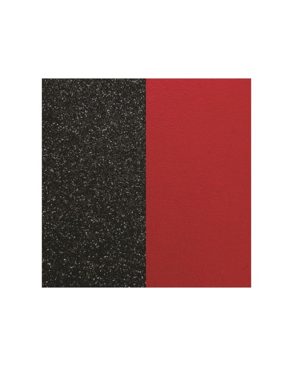 Les Georgettes - Armreif-Einsatz Leder - Black Glitter / Red
