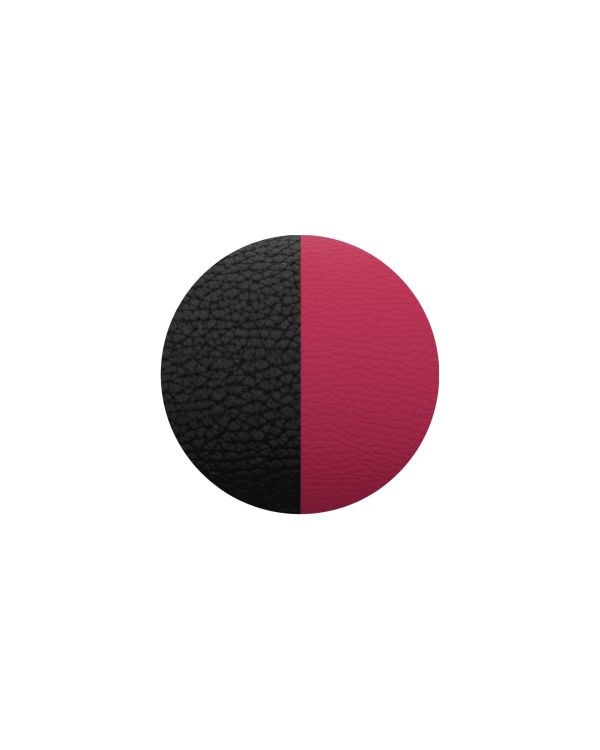Les Georgettes - Anhänger-Einsatz Leder - Noir grainé/Magenta