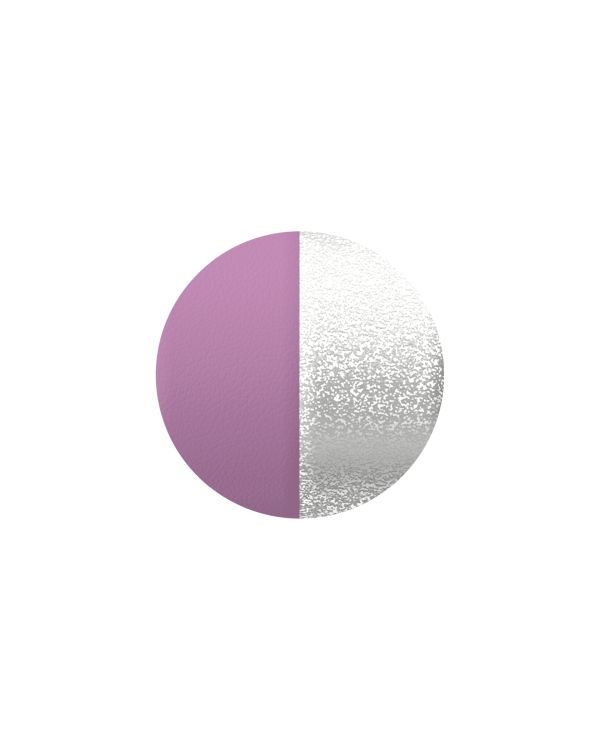 Les Georgettes - Ohrhänger-Einsatz Leder - Mauve/Paillettes