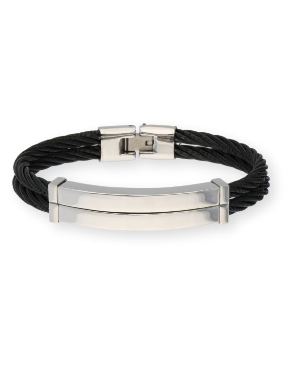 Carat - Armband Edelstahl, Leder - Men's Classic