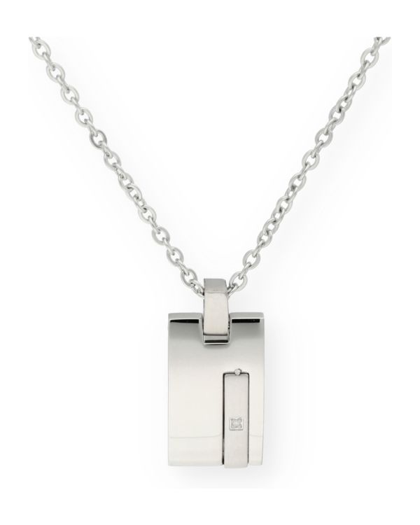 Carat Collier Zirconia Acier inoxydable - Men's Classic