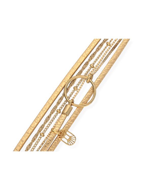 Flowersforzo.é - Armband Messing Plaqué - Clover