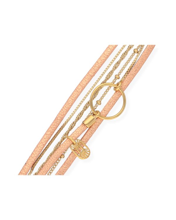 Flowersforzo.é - Armband Messing Plaqué - Clover