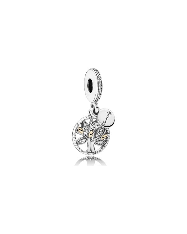 Pandora - Zirkonia Charm Gold 14 ct, Silber 925