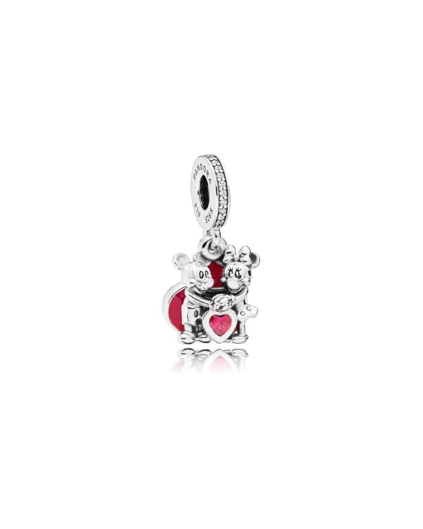 Pandora -charm  argent 925 -Disney, Mickey & Minni with Love