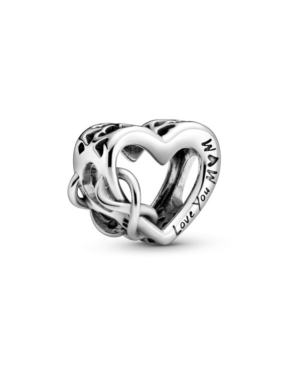 Pandora - Charm Silber 925 - Love You Mum Infinity Heart