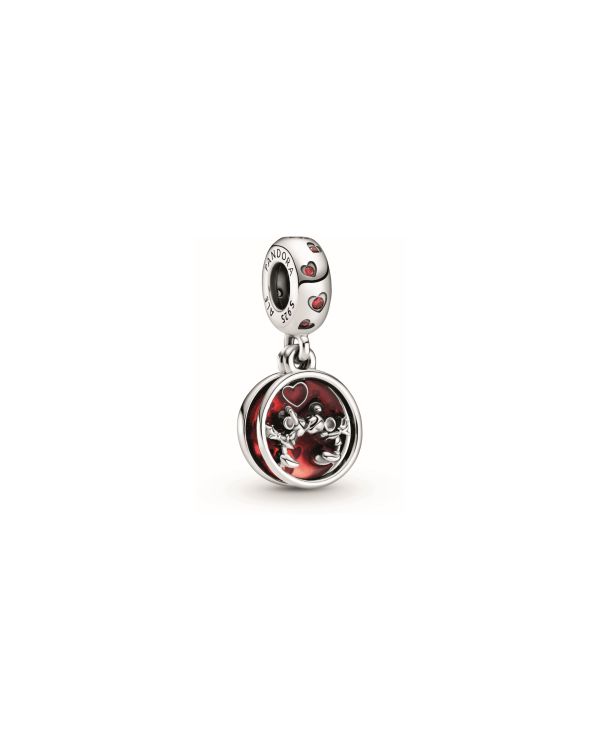 Pandora - Zirkonia, Email Charm Silber 925 - Disney x Pandora