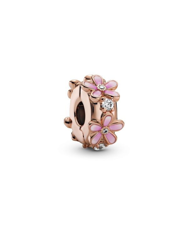 Pandora -Zirkonia, Email Clip Charm Pandora Rose -Pandora Garden