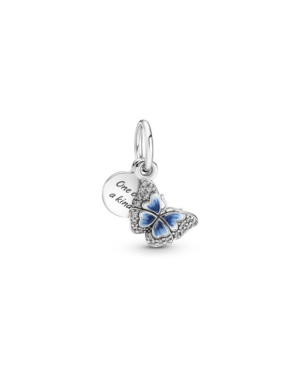 Pandora - Zirkonia, Email Charm Silber 925 - Pandora Moments