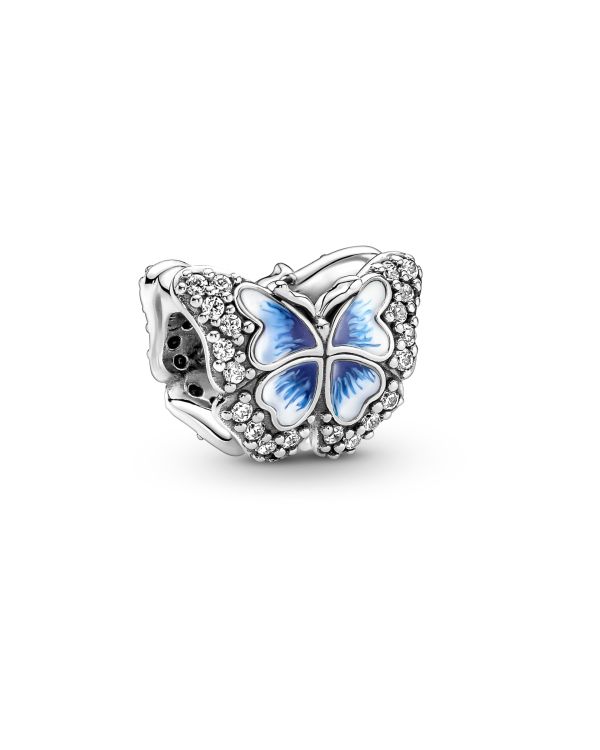 Pandora - Zirkonia, Email Charm Silber 925 - Pandora Moments