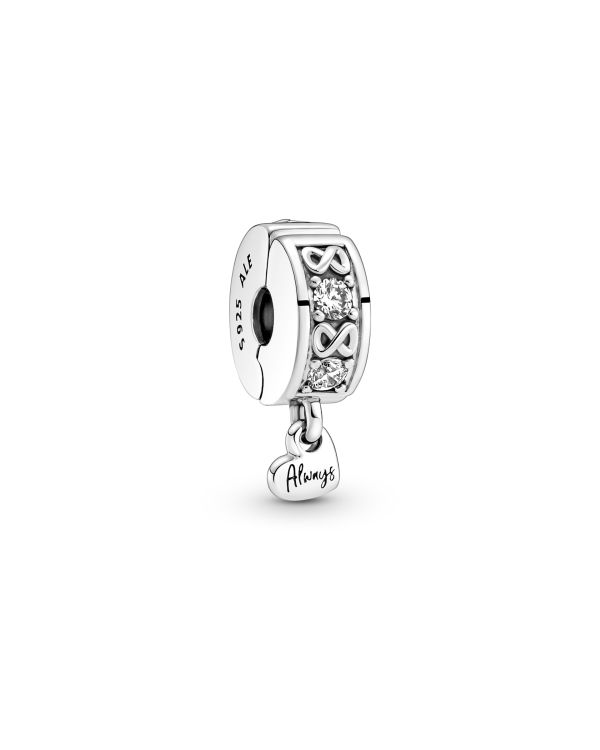 Pandora - Zirkonia Clip Charm Silber 925 - Pandora Moments