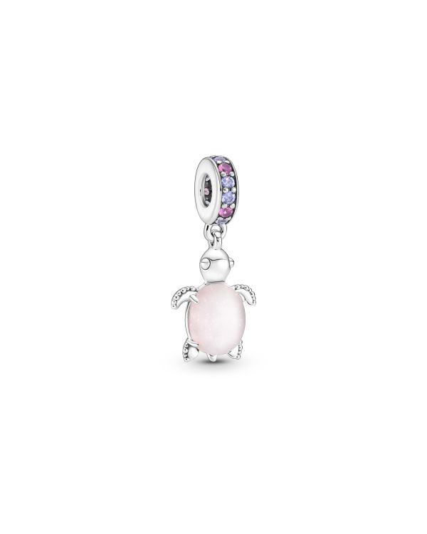 Pandora-Murano-Glas, Kristall Charm Silber 925-Pandora Moments