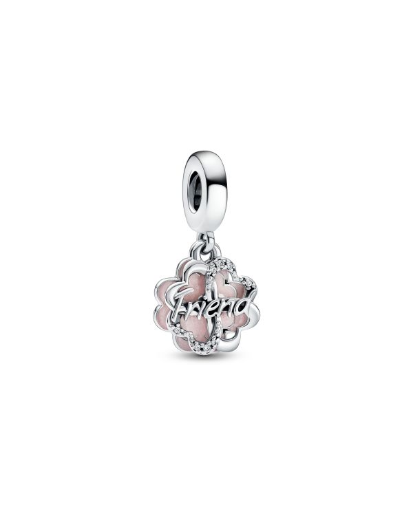 Pandora - Zirkonia, Email Charm Silber 925 - Pandora Moments