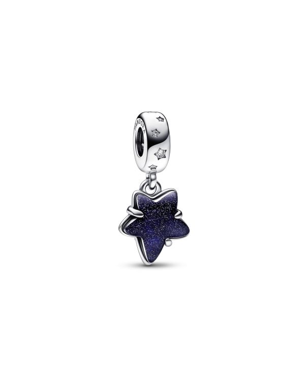 Pandora-Zirkonia, Murano-Glas Charm Silber 925-Pandora Moments