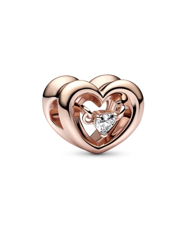 Pandora - Zirkonia Charm Metall rosévergoldet - Pandora Moments