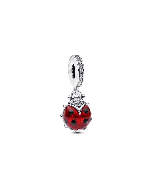 Pandora - Kristall, Email Charm Silber 925 - Pandora Moments