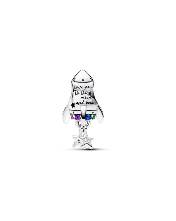 Pandora - Kristall, Zirkonia Charm Silber 925 - Pandora Moments