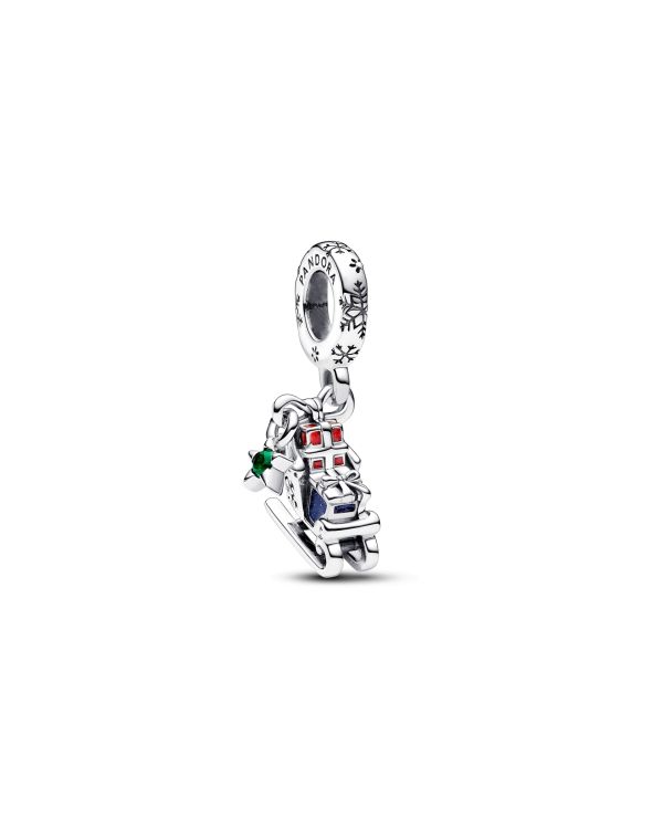 Pandora - Kristall, Email Charm Silber 925 - Pandora Moments