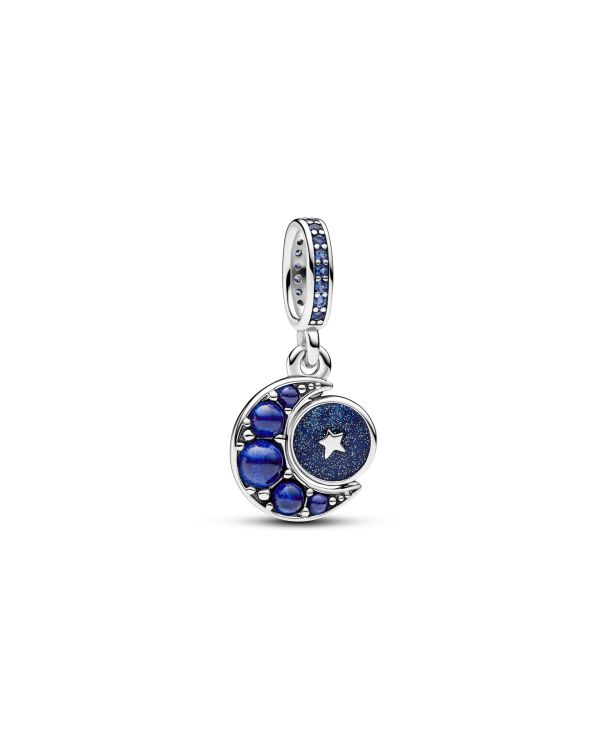Pandora - Kristall, Email Charm Silber 925 - Pandora Moments