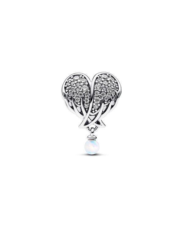 Pandora - Zirkonia, Opal Charm Silber 925 - Pandora Moments