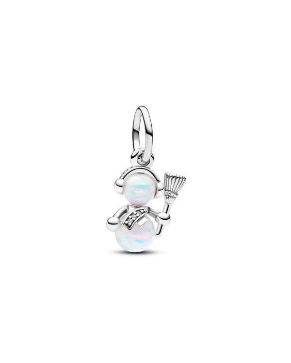 Pandora - Zirkonia, Opal Charm Silber 925 - Pandora Moments