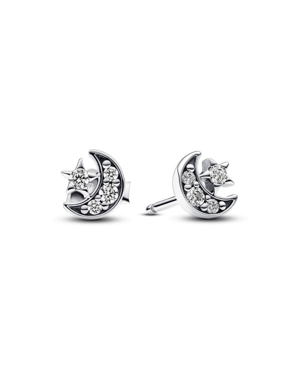 Pandora Clous d'oreilles Zirconia Argent 925 - Pandora Moments