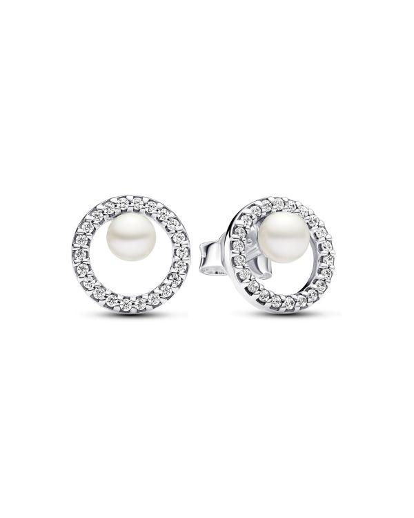Pandora - Perlen, Zirkonia Ohrstecker Silber 925 - Pandora Timeless