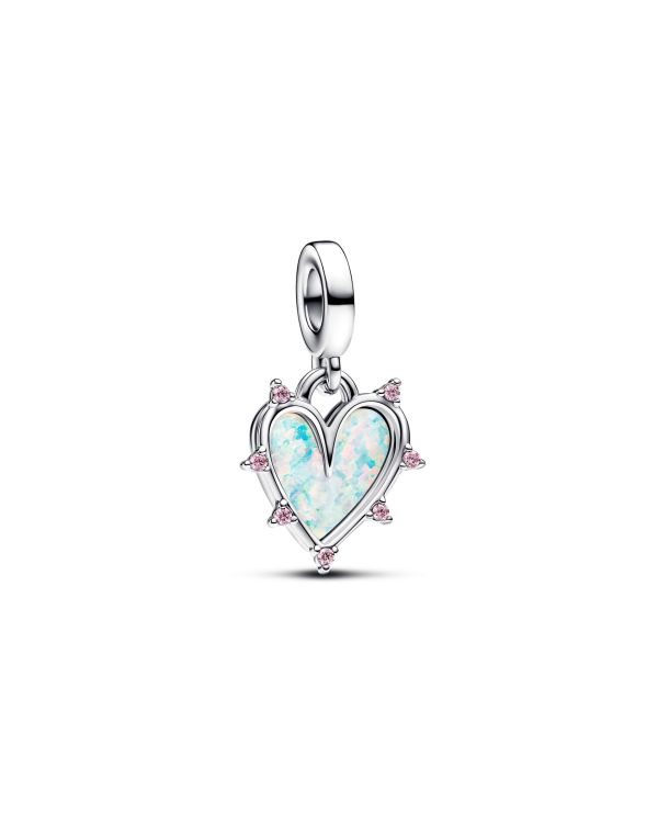 Pandora - Zirkonia, Opal Charm Silber 925 - Pandora Moments