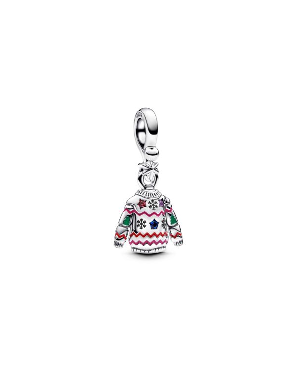 Pandora - Kristall, Email Charm Silber 925 - Pandora Moments