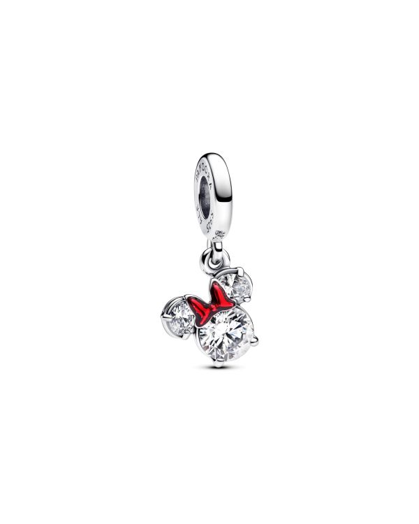 Pandora - Zirkonia, Email Charm Silber 925 - Disney x Pandora