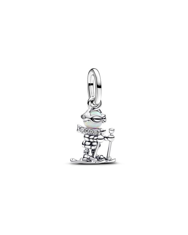 Pandora - Zirkonia, Opal Charm Silber 925 - Pandora Moments