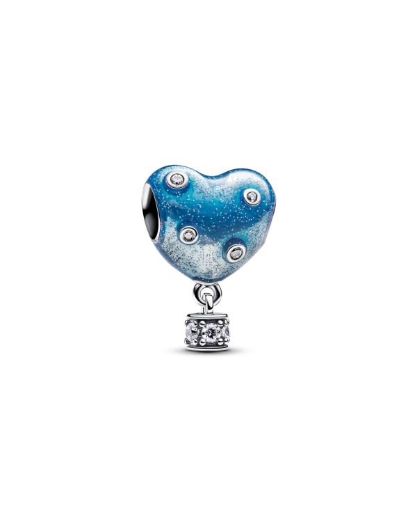 Pandora - Zirkonia, Email Charm Silber 925 - Pandora Moments