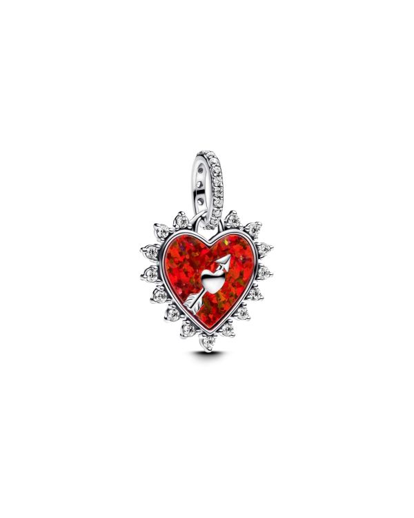 Pandora - Zirkonia, Opal Charm Silber 925 - Love