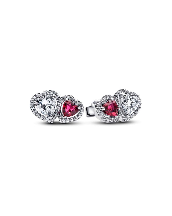 Pandora - Zirkonia, Kristall Ohrstecker Silber 925 - Classic Stone