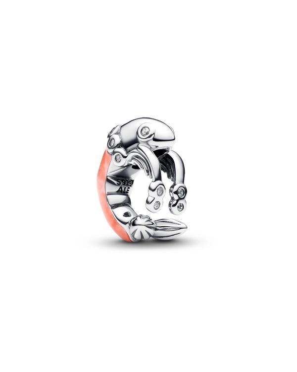 Pandora - Zirkonia, Email Charm Silber 925 - Pandora Moments