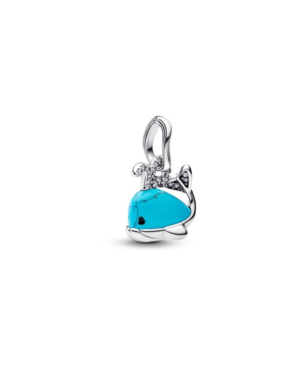 Pandora - Zirkonia, Email Charm Silber 925 - Pandora Moments