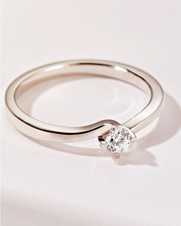 Bague Diamant 0.15 ct Or 18 Carat - CLASSIC Diamonds