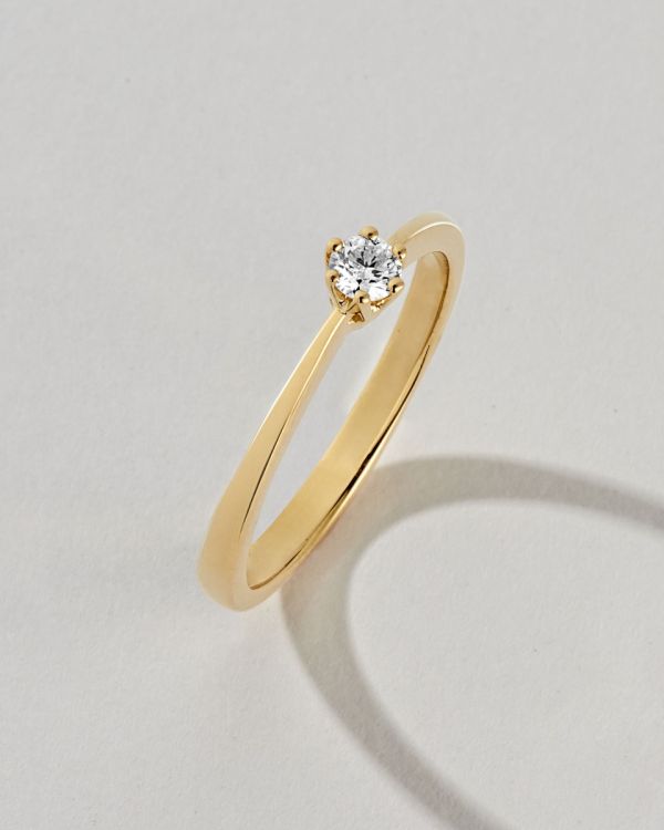 Bague Diamant 0.10 ct Or 18 Carat - CLASSIC Diamonds