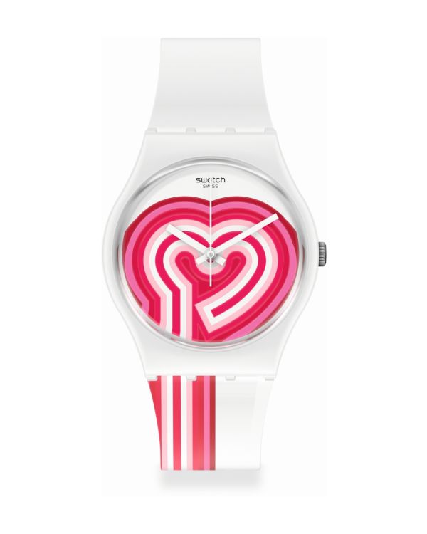 Swatch Montre analogique, Swissmade - Original Gent: Beatpink