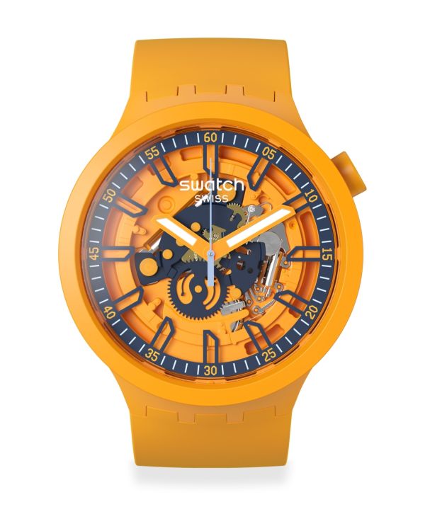 Swatch Montre analogique, Swissmade - Big Bold: Fresh Orange