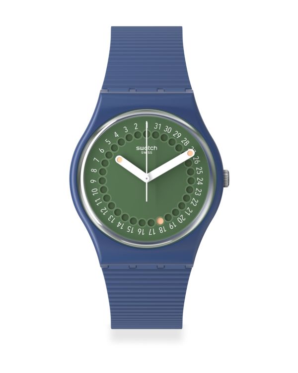 Swatch Analog-Uhr - Gent Biosourced Standard: Cycles Of Indigo